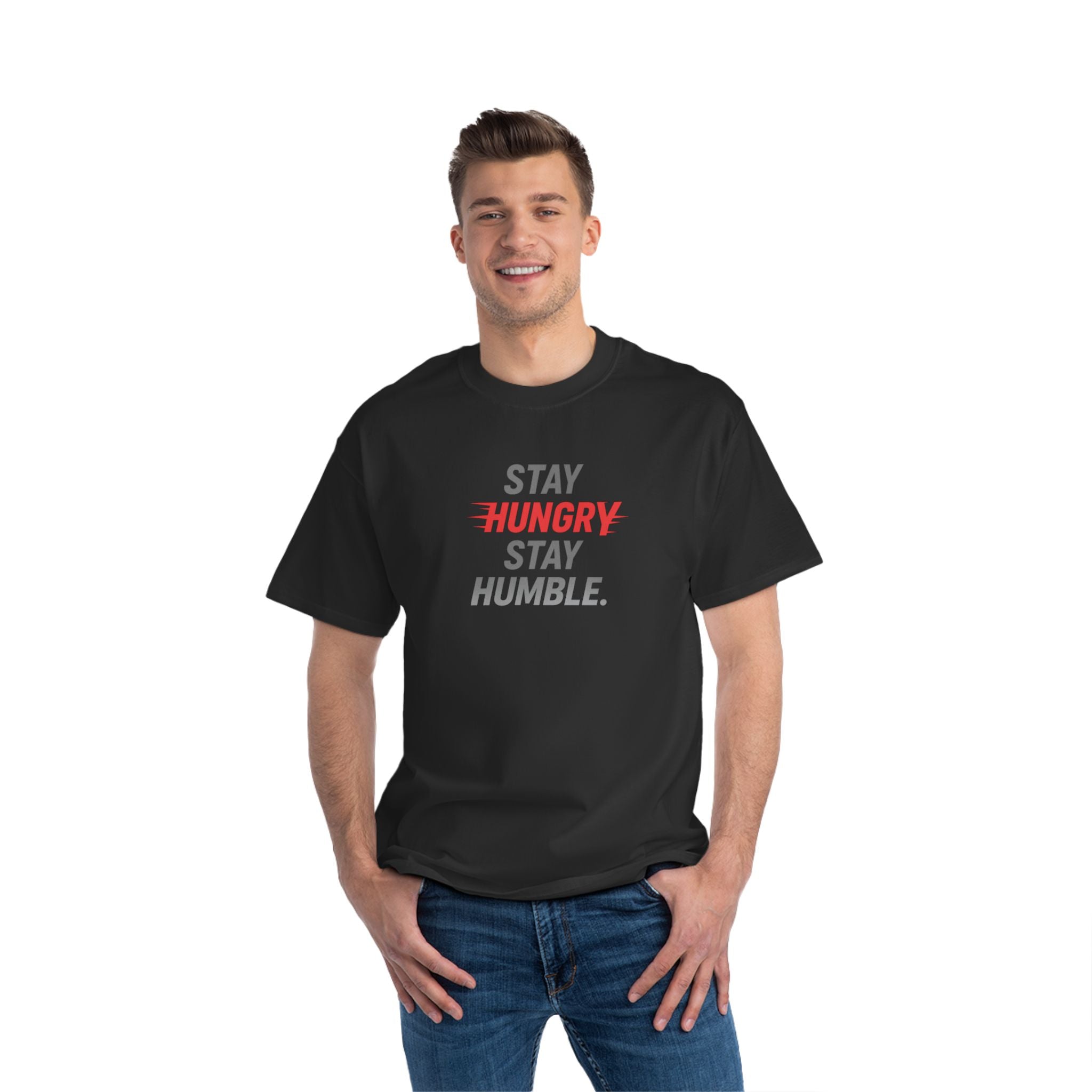 Stay Hungry Stay Humble T-Shirt | Motivational Tee, Casual Wear, Gift for Him, Inspirational Shirt, Everyday Style