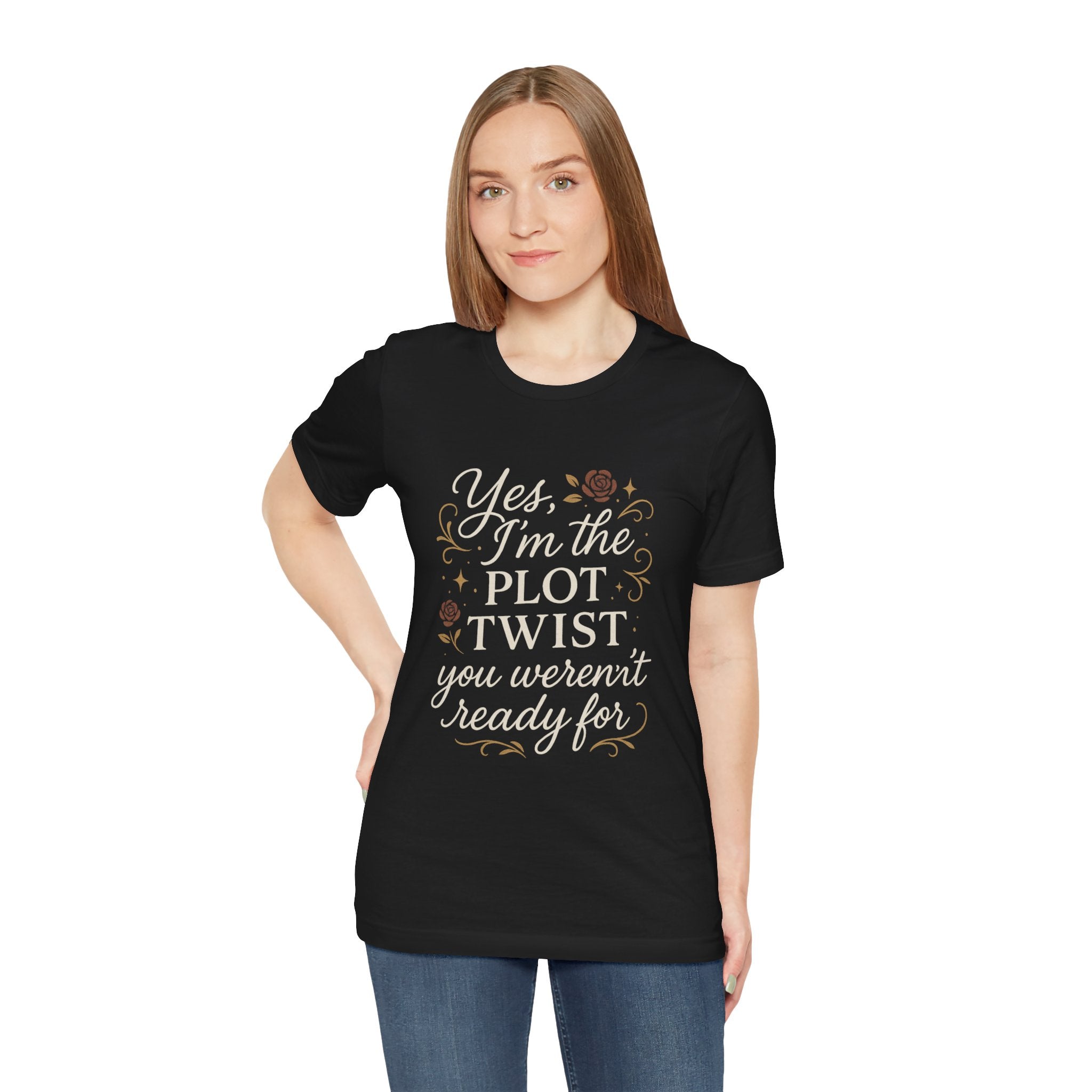 Plot Twist Graphic Tee for Book Lovers, Unique Gift for Readers, Casual Wear, Literary Humor Shirt, Fun Quote Tee