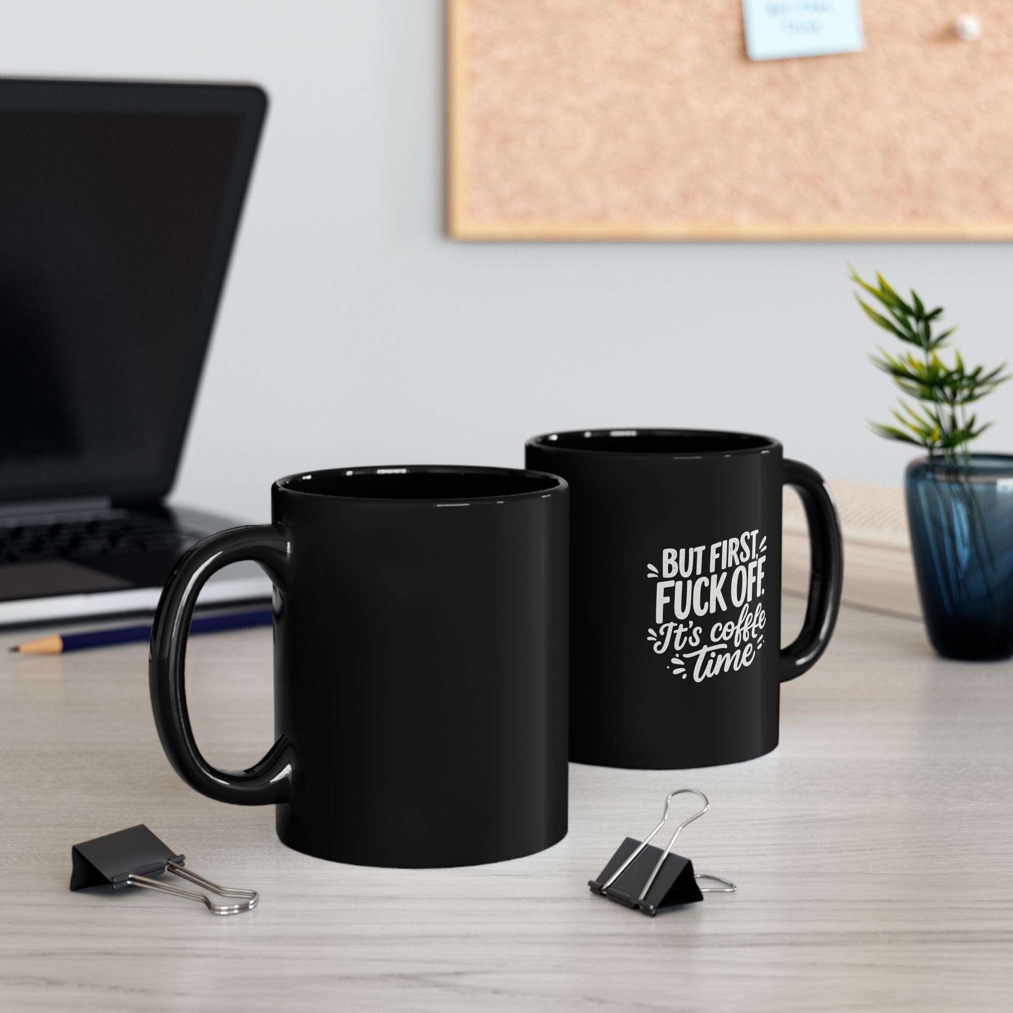 Funny Coffee Mug, Black Mug, Gift for Coffee Lovers, Sarcastic Mug, Office Humor, Kitchen Decor