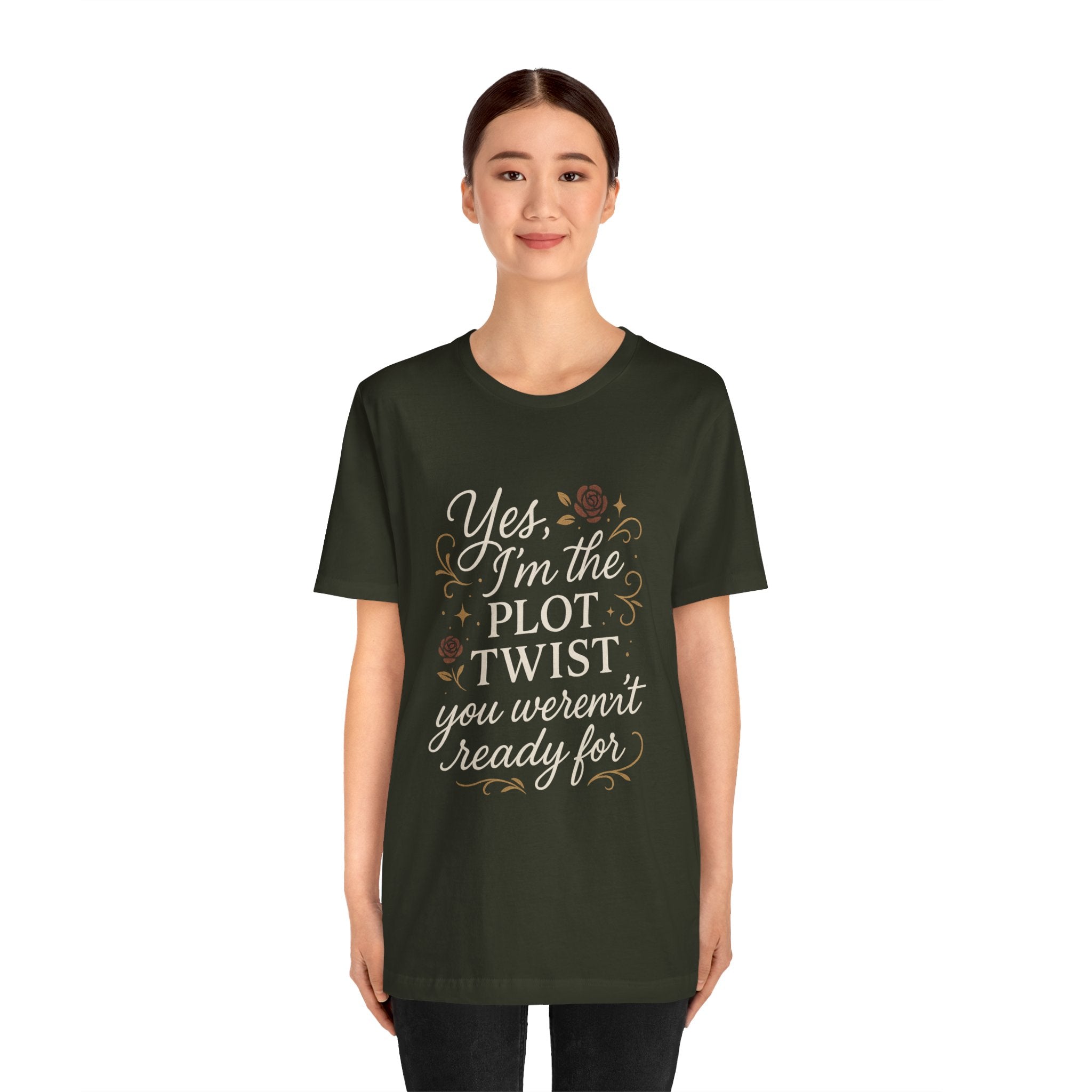 Plot Twist Graphic Tee for Book Lovers, Unique Gift for Readers, Casual Wear, Literary Humor Shirt, Fun Quote Tee
