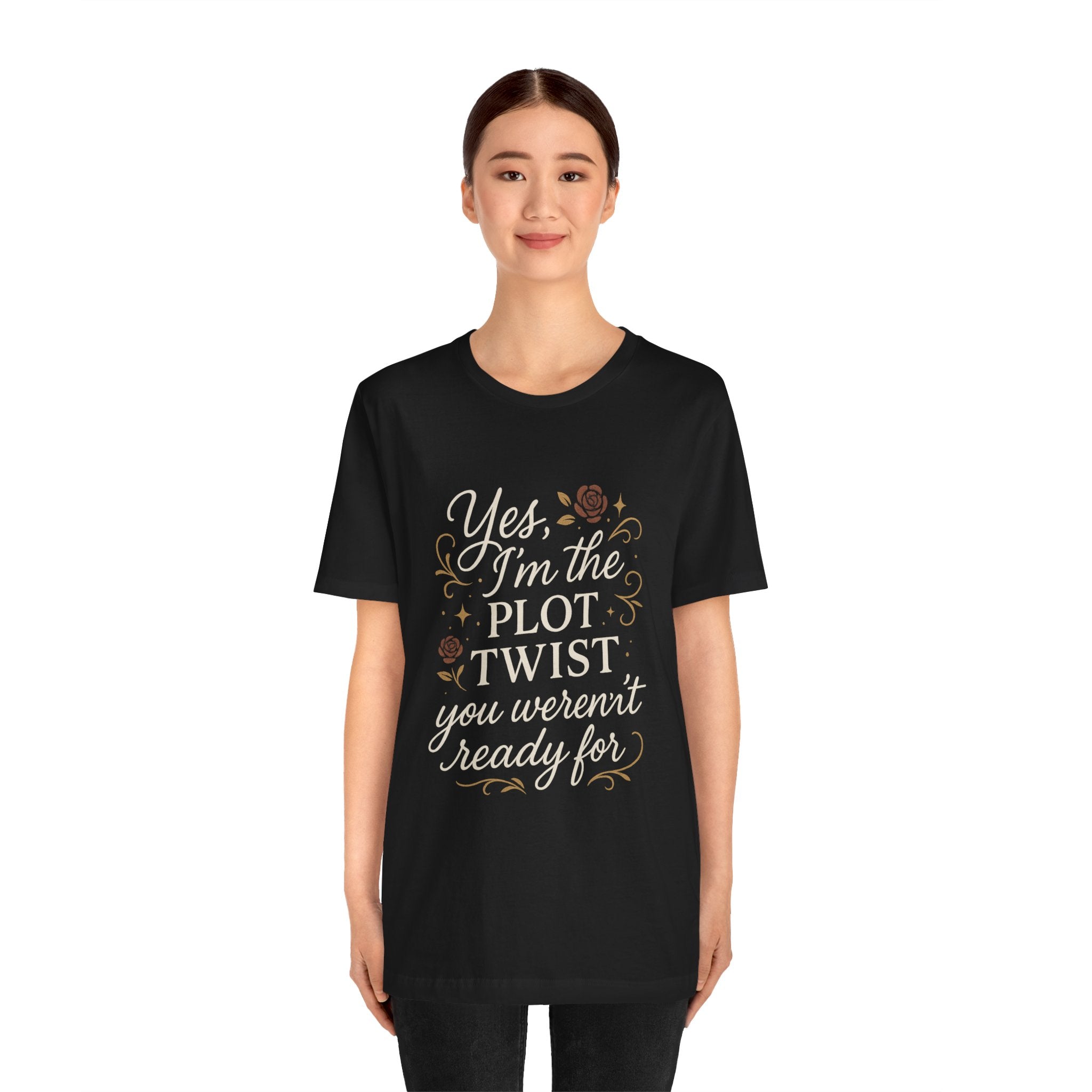 Plot Twist Graphic Tee for Book Lovers, Unique Gift for Readers, Casual Wear, Literary Humor Shirt, Fun Quote Tee