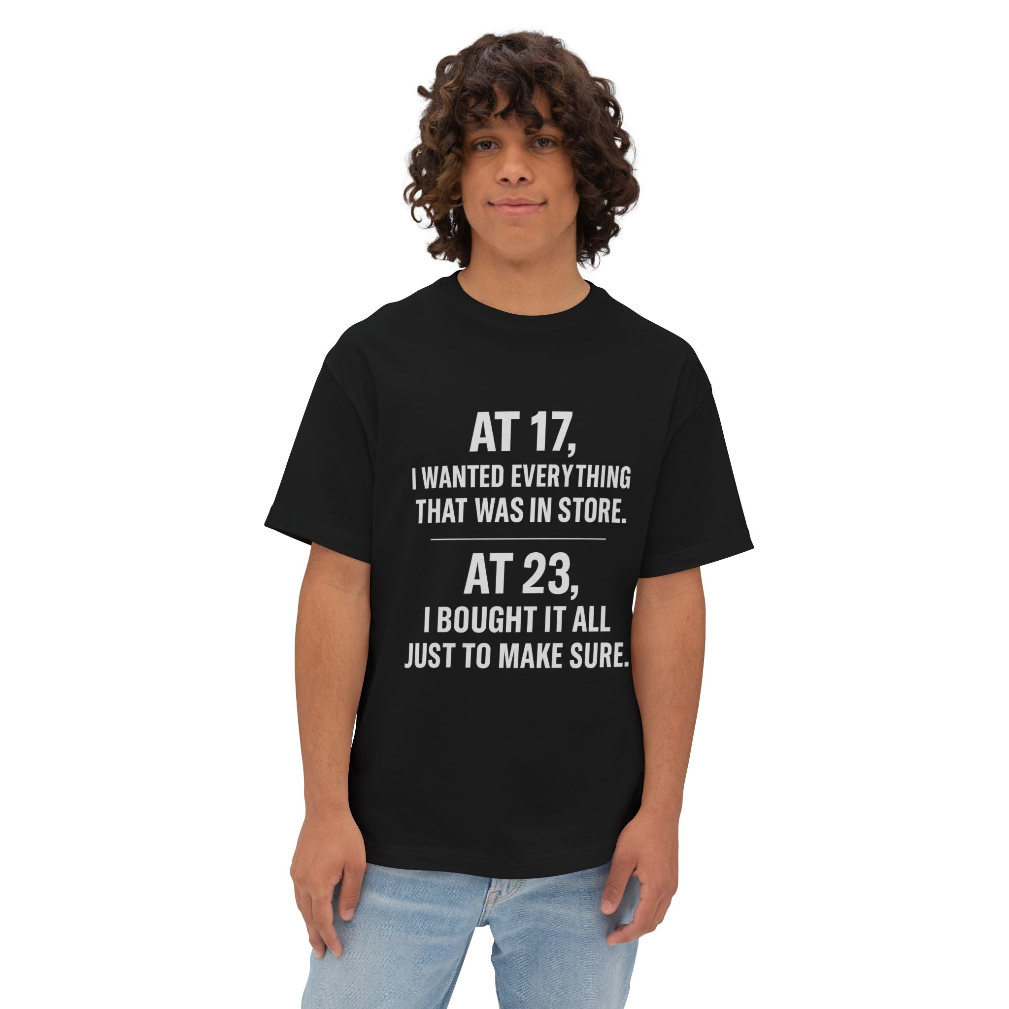 Trendy Oversized Tee: Fun Reminder Tee for Young Adults, Gift for Birthdays, Casual Wear, Motivational Apparel, Comfortable T-Shirt