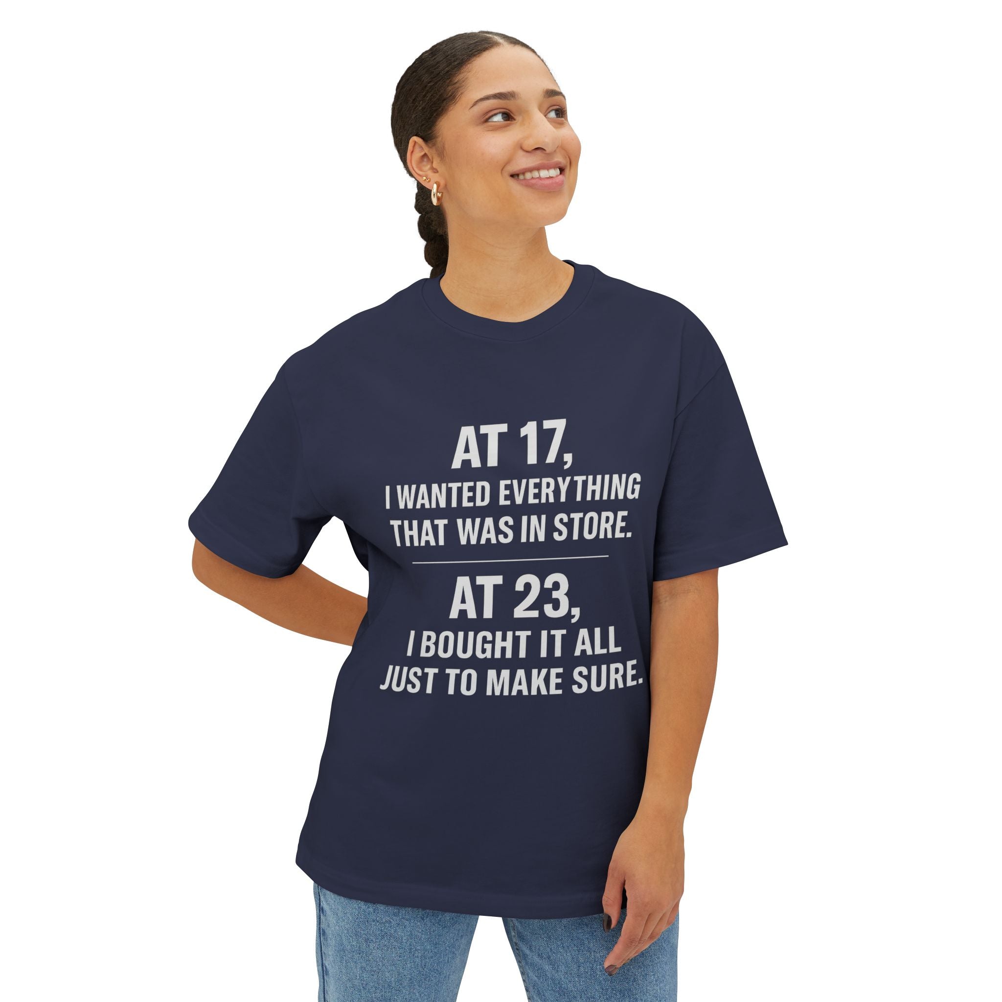 Trendy Oversized Tee: Fun Reminder Tee for Young Adults, Gift for Birthdays, Casual Wear, Motivational Apparel, Comfortable T-Shirt