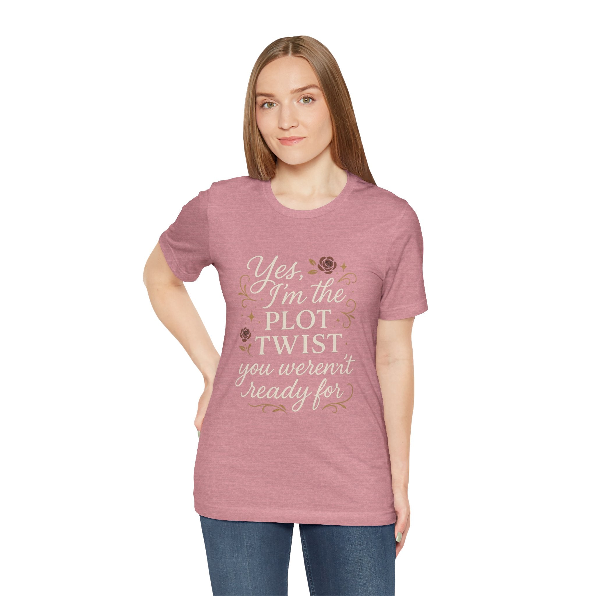 Plot Twist Graphic Tee for Book Lovers, Unique Gift for Readers, Casual Wear, Literary Humor Shirt, Fun Quote Tee