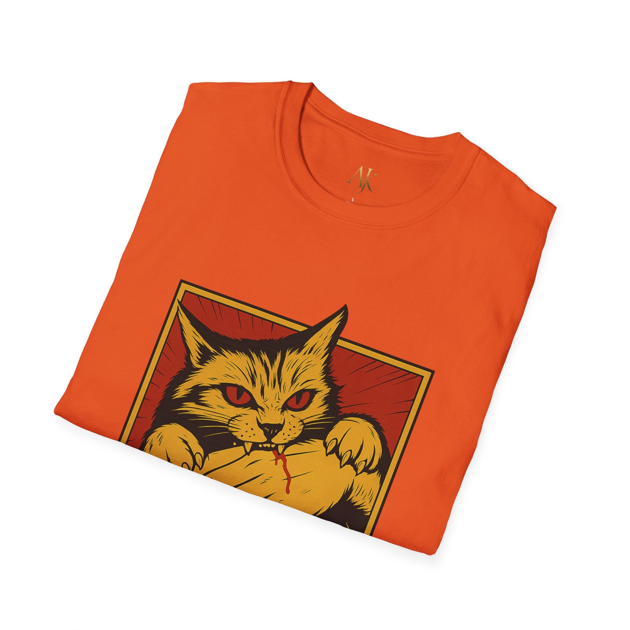 Whimsical Cat Unisex Softstyle T-Shirt - Purrfect Gift for Cat Lovers, Cute Pet Apparel, Funny Animal Tee, Fun Casual Wear